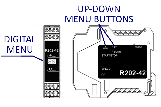 Stepper Driver R202 Menu Buttons