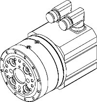 AC servomotor integrovaný s harmonickou převodovkou HG110