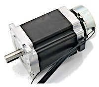 Krokový motor s brzdou