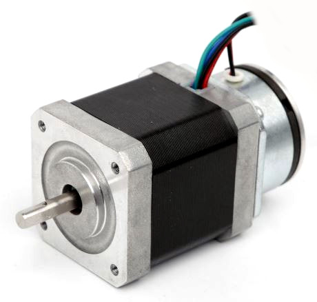 Stepper motor size NEMA17 with build in brake